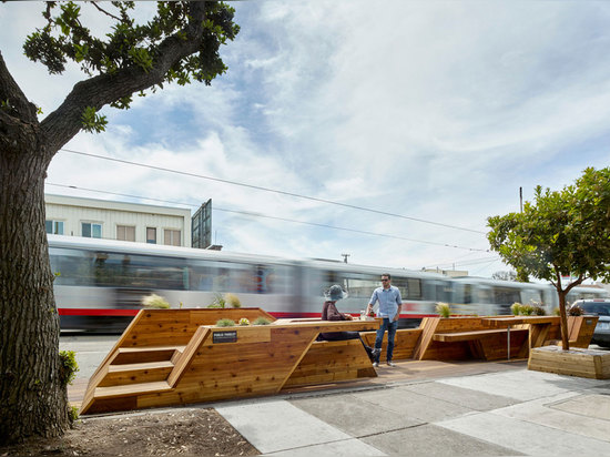 Interstice Architects, Sunset Parklet, San Francisco