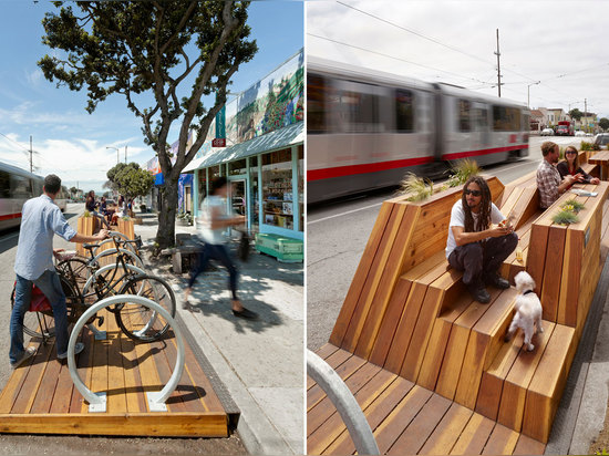 Interstice Architects, Sunset Parklet, San Francisco