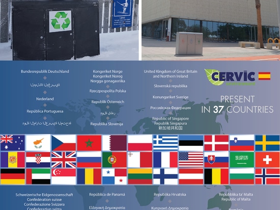 Cervic Environment, the leading Spanish company in recycling bins, celebrates the World Recycling Day in 5 continents