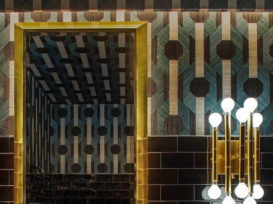 The Diagonal Tile Pattern Found Throughout This Restaurant Is A Noticeable Design Feature