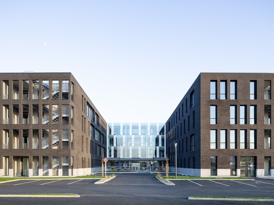 Contemporary terracotta offices