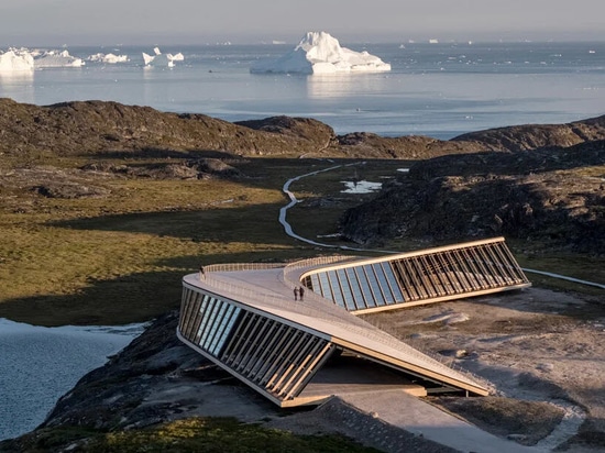 the visitor centre overlooks a UNESCO-listed icefjord