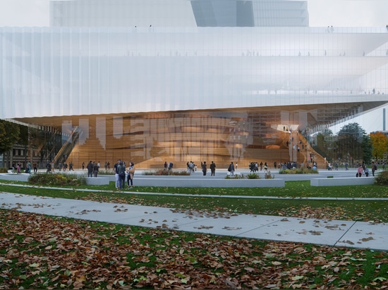 Snøhetta designs duett Düsseldorf, a new opera house and cultural hub in the heart of the city