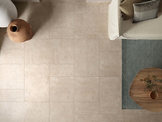 Organic design with a natural inspiration, using Casalgrande Padana porcelain stoneware tiles