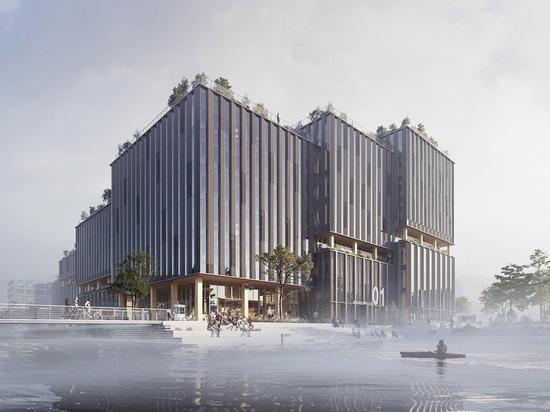 Henning Larsen unveils design for large mixed-use timber building on Copenhagen waterfront