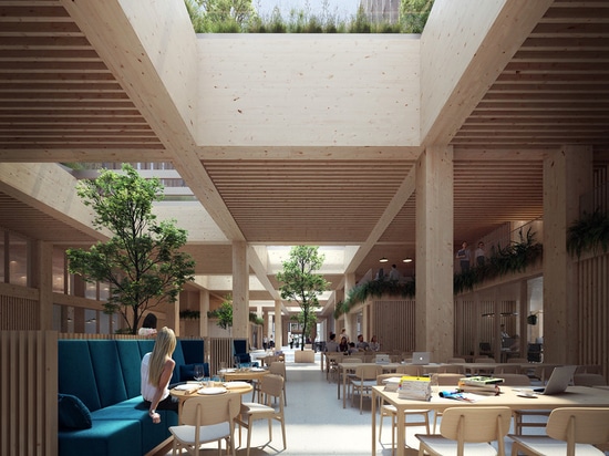 Henning Larsen unveils design for large mixed-use timber building on Copenhagen waterfront