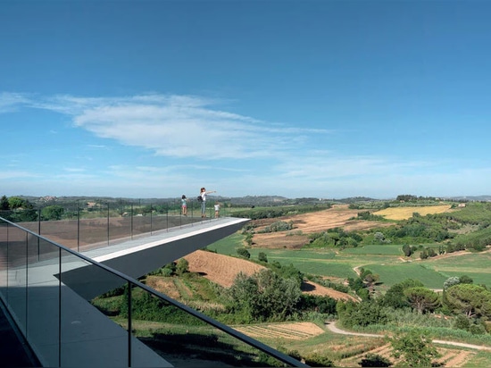 Mario Cucinella revives an italian hill town with cantilevered cultural center