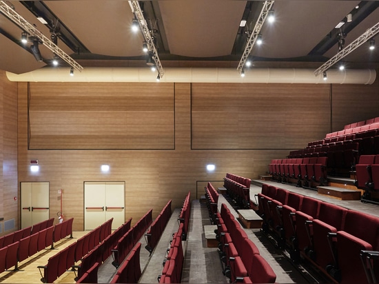 TELESCOPIC GRANDSTANDS AT TEATRO CONCORDIA IN CUPRAMONTANA