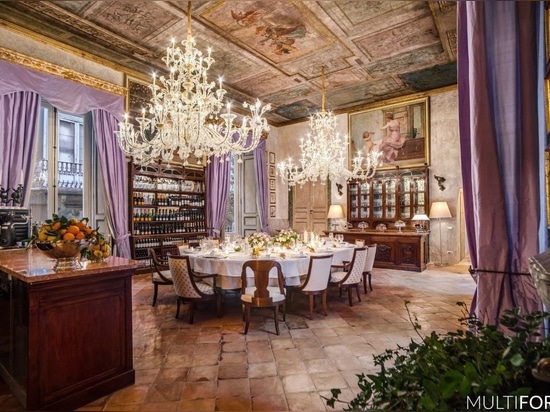 Huge classic chandeliers for a unique Italian historic building