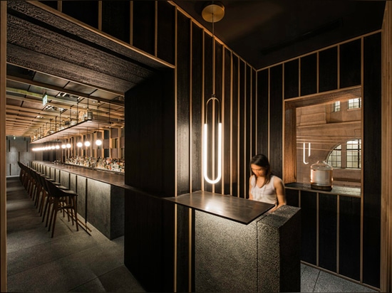 neri & hu evokes an abstract landscape in chi-q korean restaurant in shanghai