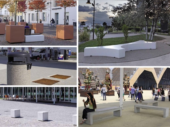 Cervic Environment offers street furniture made of concrete