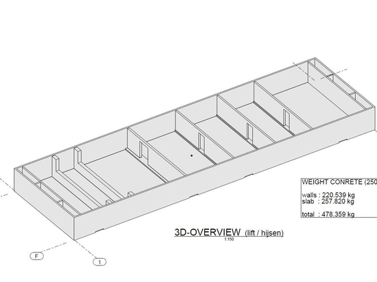 Structural design of reinforced concrete hull for the floating theatre.