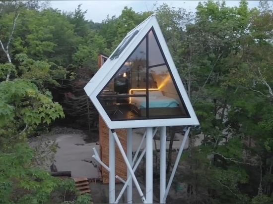 This Small Cabin Was Elevated To Be Among The Treetops