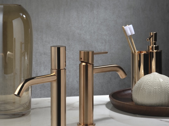 A design freedom that goes beyond the taps. Ritmonio "leaves its mark" with four exclusive Impronte to give expression to the most diverse styles to the entire bathroom.