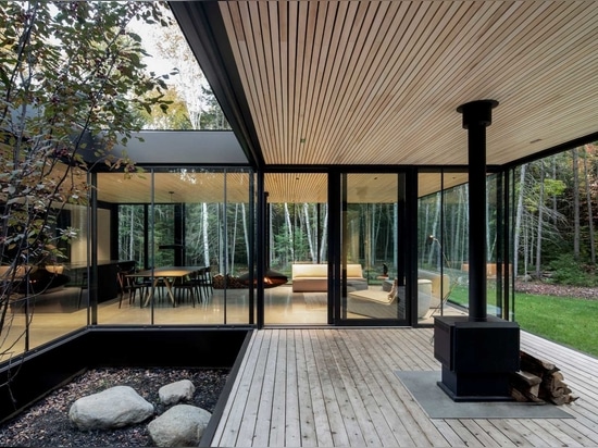 Walls Of Glass Allow The Forest Views To Enter This Home