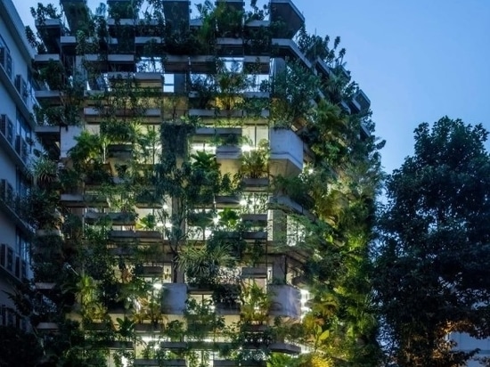 Urban Farming Office was designed by Vo Trong Nghia Architects