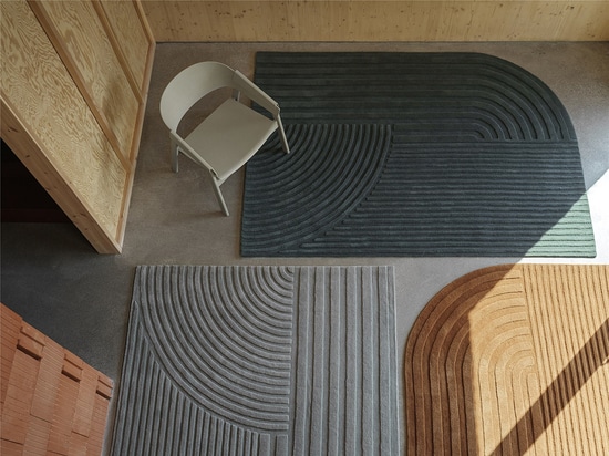 Relevo Rug Sculpts a Welcoming Geometric Landscape Underfoot