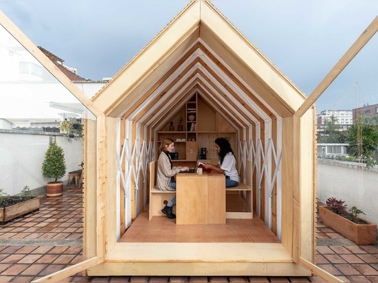 A Small Cabin-Like Structure That Can Be Compressed When Not In Use