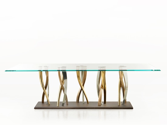 NEW IL PEZZO 8 GLASS TABLE by Il Pezzo Mancante