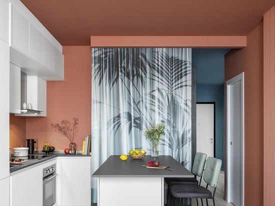 From office to house. In this redevelopment project, Chromastudio has chosen materials, colors and textures that help reconnect with nature. Like the collection Inox Concrete by Ritmonio which, tha...