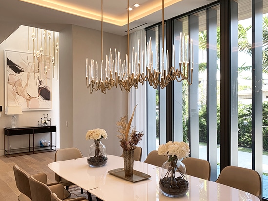 Huge Il Pezzo 12 Cluster Chandelier in Fort Lauderdale