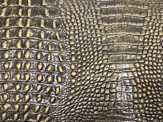 Crocodile Skin Aged Cast Brass