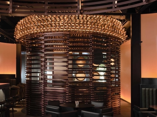 6,000 Pieces Of Discarded Whiskey Barrels Were Used In The Design Of This Bar