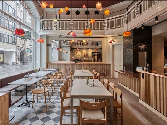 A spacious new café looks out into the street