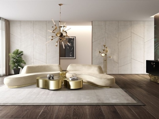 Taking center stage, the creation by Boca do Lobo brings sophistication and an unexpected contemporary vibe to the living room. The classical accents with fresh color palettes are highlighted by th...