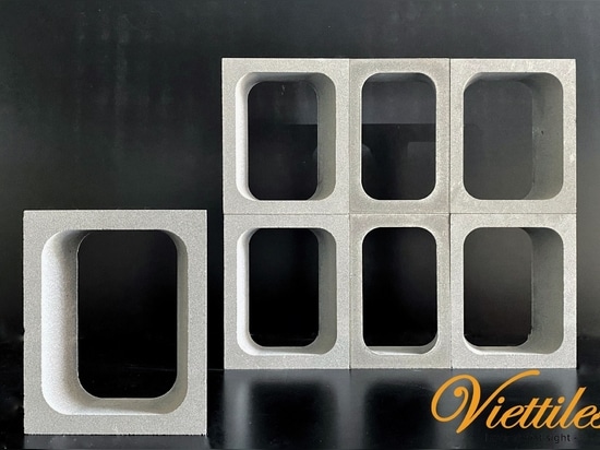 Viettiles has exclusive designs of breeze blocks- the Pyramid model has been copyrighted by us for the design