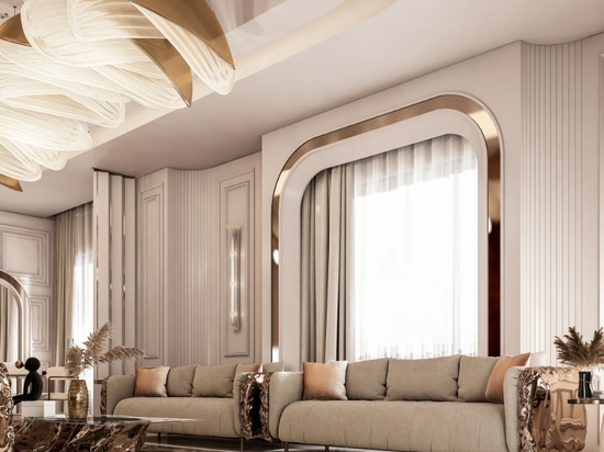 This lavish Arabian Majlis embraces the finest luxury design, making use of several statement pieces by Boca do Lobo that will leave anyone mesmerized. The Imperfectio Sofa and Armchair are the key...