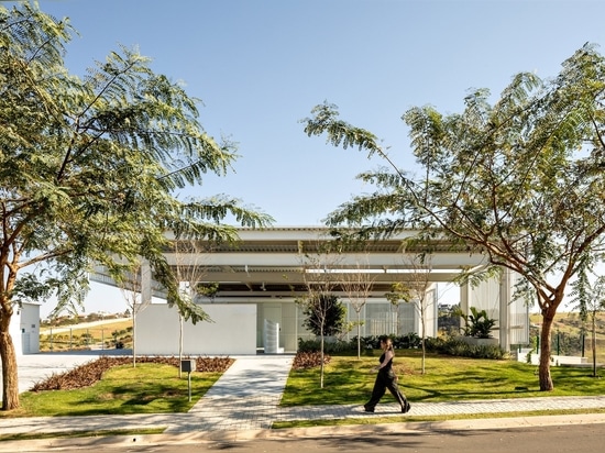 The home's entrance is at street level