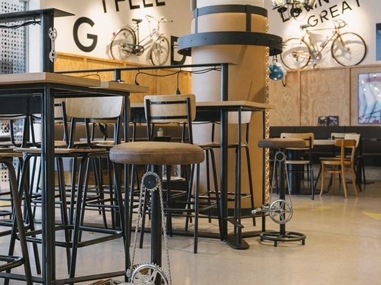 This Cafe In Austria Has A Cycling Inspired Design