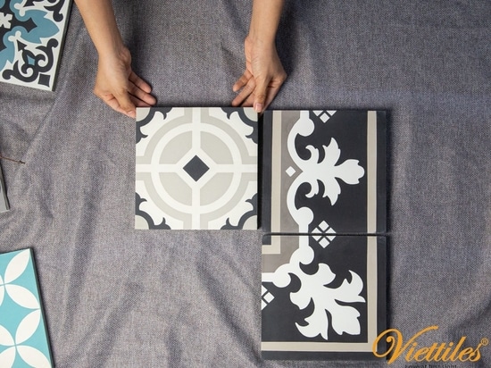 Border and Corner cement tiles are manufactured to honor the overall beauty of the cement tile