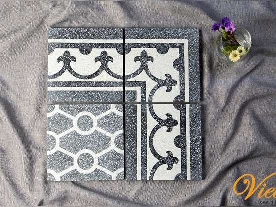 Border and Corner cement tiles are manufactured to honor the overall beauty of the cement tile