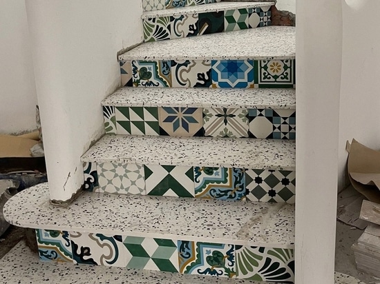 COLLECTION OF SPECIALIZED CEMENT TILES for Stairs