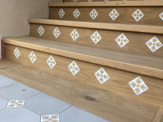 COLLECTION OF SPECIALIZED CEMENT TILES for Stairs