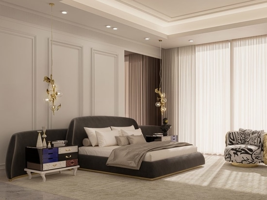 At the heart of this remarkable bedroom is the exquisite Odette bed. Cloaked in a soothing shade of grey, the Odette bed beckons you to experience the epitome of comfort and style. Its meticulous c...