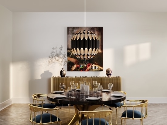 This Patch dining table, boasting golden legs, effortlessly marries traditional charm with a touch of modern sophistication. The juxtaposition of classic elements with contemporary allure creates a...