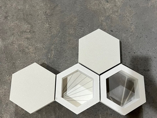 Special design of breeze blocks - Hexagon