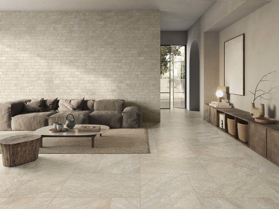 The same flooring throughout the house with Casalgrande Padana tiles