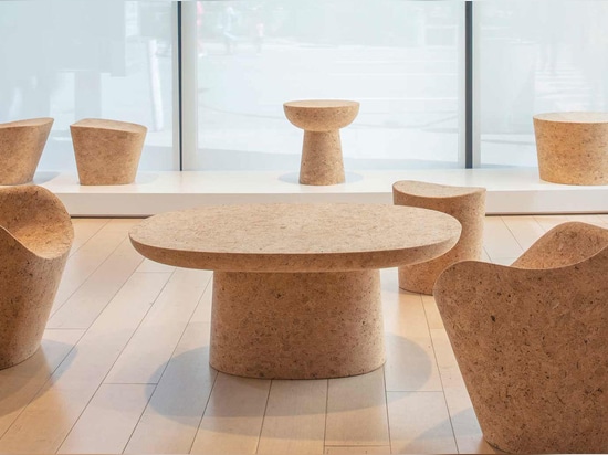 furniture made of cork by Jasper Morrison