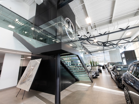 Glass Stairs at Mercedes-Benz