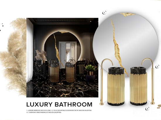 Bathroom: Dark Luxury | Parisian Penthouse