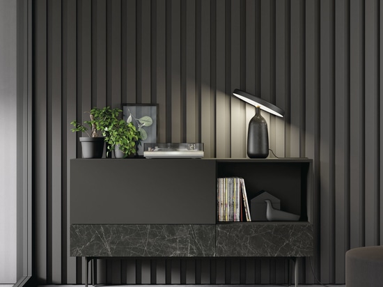 Sideboard by ON COMPACT with ceramic and New slatted panels