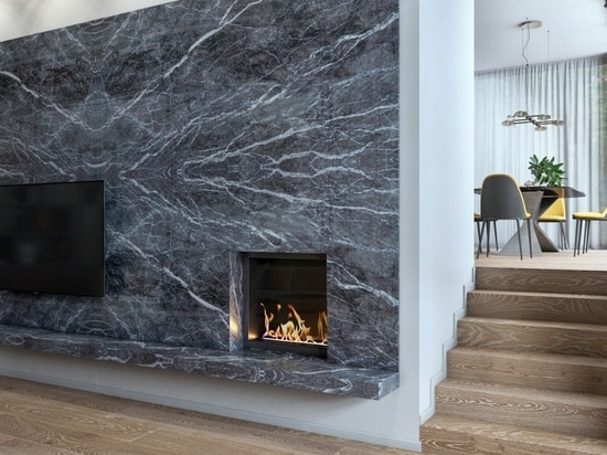 A modern villa in Slovenia with marble as a protagonist