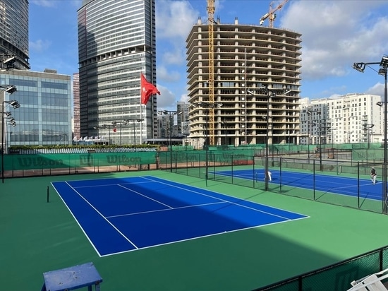 The tennis courts and corridors at Soul Entertainment - ISTANBUL - TURKIYE