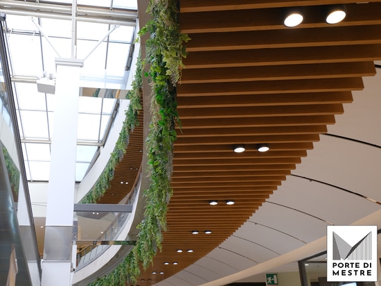 Atena Metal Ceiling System for Porte di Mestre Shopping Centre