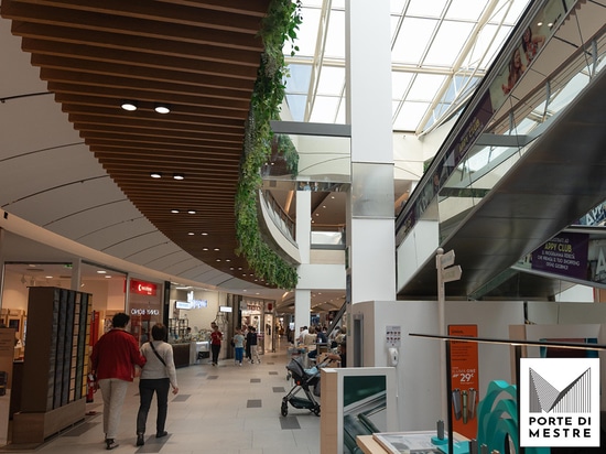 Atena Metal Ceiling System for Porte di Mestre Shopping Centre