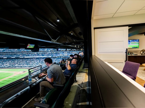 Luxury Box Window at the Stadium